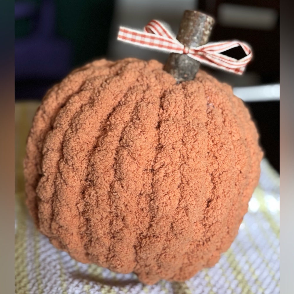 Cozy Orange Pumpkin Decor